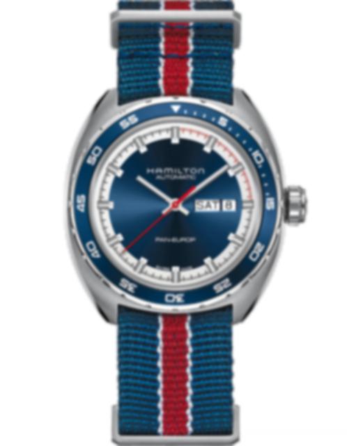 Men's watch / unisex HAMILTON, American Classic Pan Europ Day Date Auto / 42mm, SKU: H35405741 | watchphilosophy.co.uk