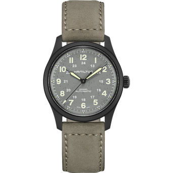 Men's watch / unisex  HAMILTON, Khaki Field Titanium Auto / 38mm, SKU: H70215880 | watchphilosophy.co.uk
