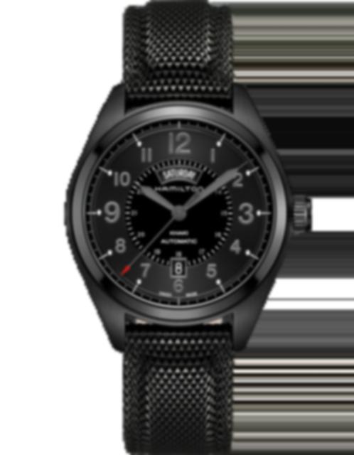 Men's watch / unisex HAMILTON, Khaki Field Day Date Auto / 42mm, SKU: H70695735 | watchphilosophy.co.uk