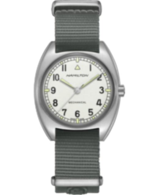 Men's watch / unisex HAMILTON, Khaki Aviation Pilot Pioneer Mechanical / 36mm x 33mm, SKU: H76419951 | watchphilosophy.co.uk