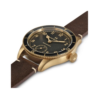 Men's watch / unisex  HAMILTON, Khaki Aviation Pioneer Mechanical Bronze / 43mm, SKU: H76709530 | watchphilosophy.co.uk