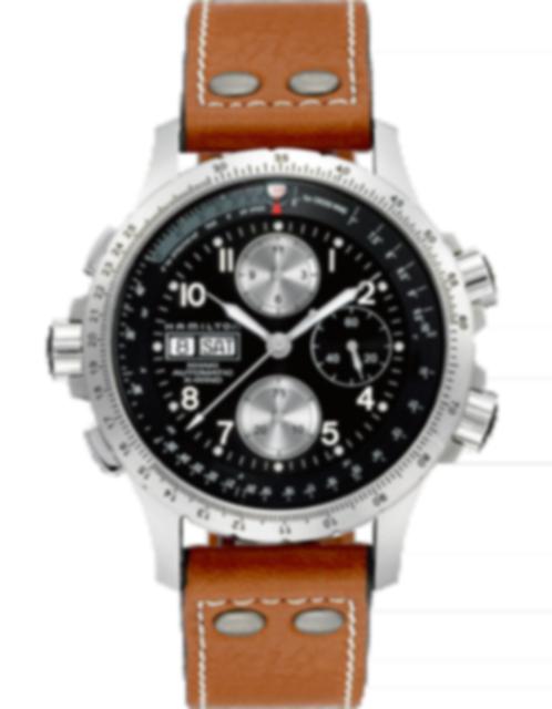 Men's watch / unisex HAMILTON, Khaki Aviation X-Wind Auto Chrono / 44mm, SKU: H77616533 | watchphilosophy.co.uk