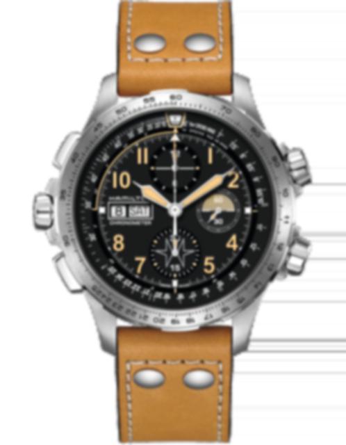 Men's watch / unisex HAMILTON, Khaki Aviation X-Wind Day Date Auto Chrono / 45mm, SKU: H77796535 | watchphilosophy.co.uk