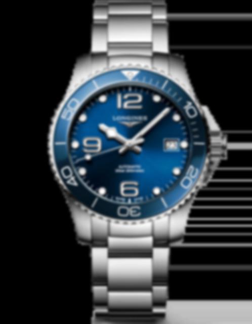 Men's watch / unisex LONGINES, HydroСonquest / 39mm, SKU: L3.780.4.96.6 | watchphilosophy.co.uk