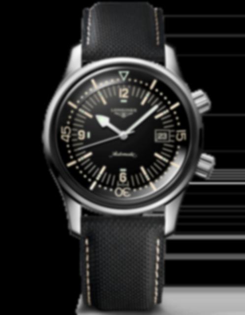 Men's watch / unisex LONGINES, Legend Diver Watch / 42mm, SKU: L3.774.4.50.0 | watchphilosophy.co.uk