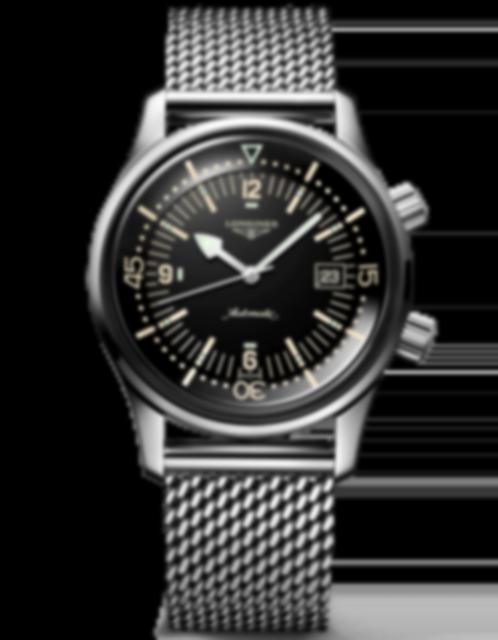 Men's watch / unisex LONGINES, Legend Diver Watch / 42mm, SKU: L3.774.4.50.6 | watchphilosophy.co.uk
