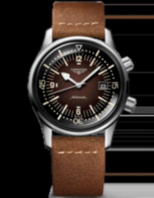 Men's watch / unisex LONGINES, Legend Diver Watch / 42mm, SKU: L3.774.4.60.2 | watchphilosophy.co.uk