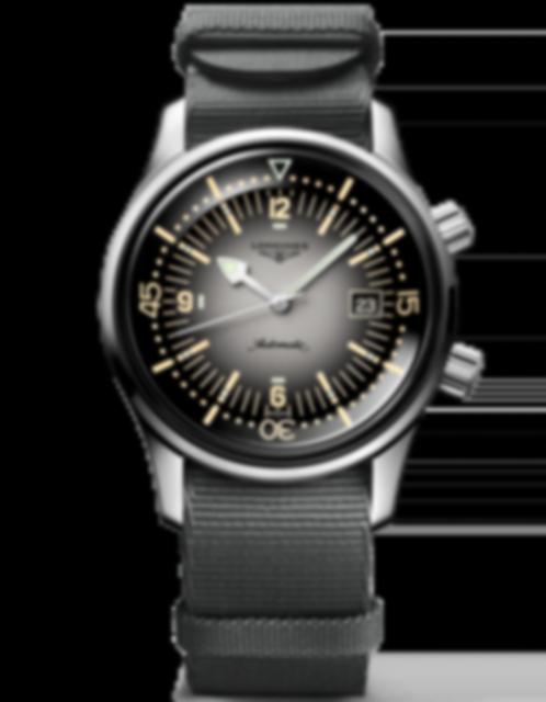 Men's watch / unisex LONGINES, Legend Diver Watch / 42mm, SKU: L3.774.4.70.2 | watchphilosophy.co.uk