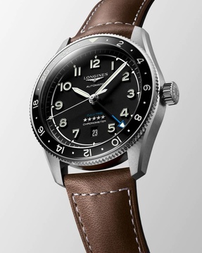 Men's watch / unisex  LONGINES, Spirit Zulu Time / 42mm, SKU: L3.812.4.53.2 | watchphilosophy.co.uk