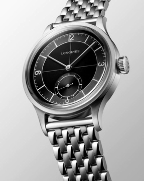Men's watch / unisex  LONGINES, Heritage Classic-Sector Dial / 38.50mm, SKU: L2.828.4.53.6 | watchphilosophy.co.uk