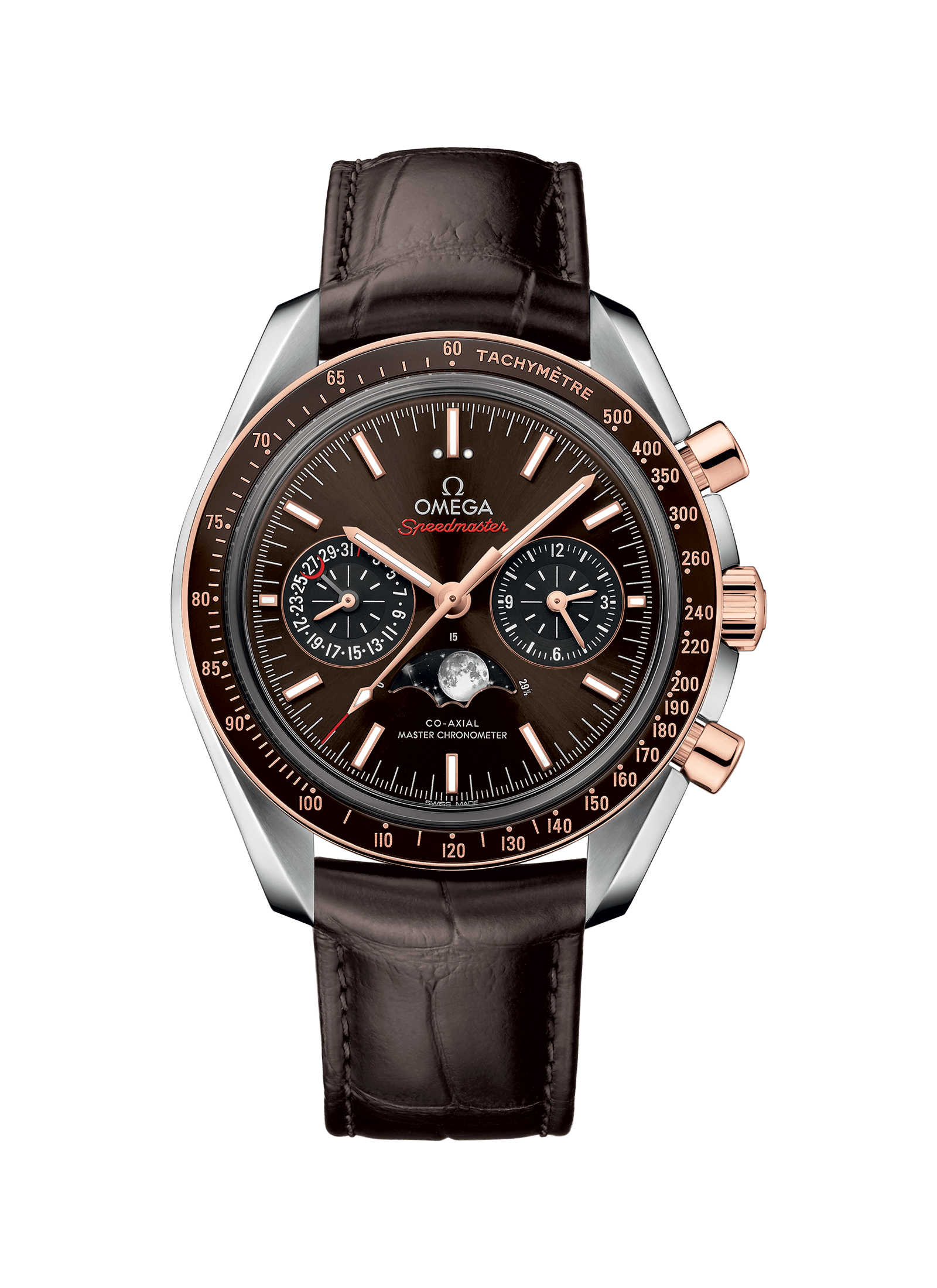 Men's watch / unisex  OMEGA, Speedmaster Moonphase Co Axial Master Chronometer Chronograph / 44.25mm, SKU: 304.23.44.52.13.001 | watchphilosophy.co.uk