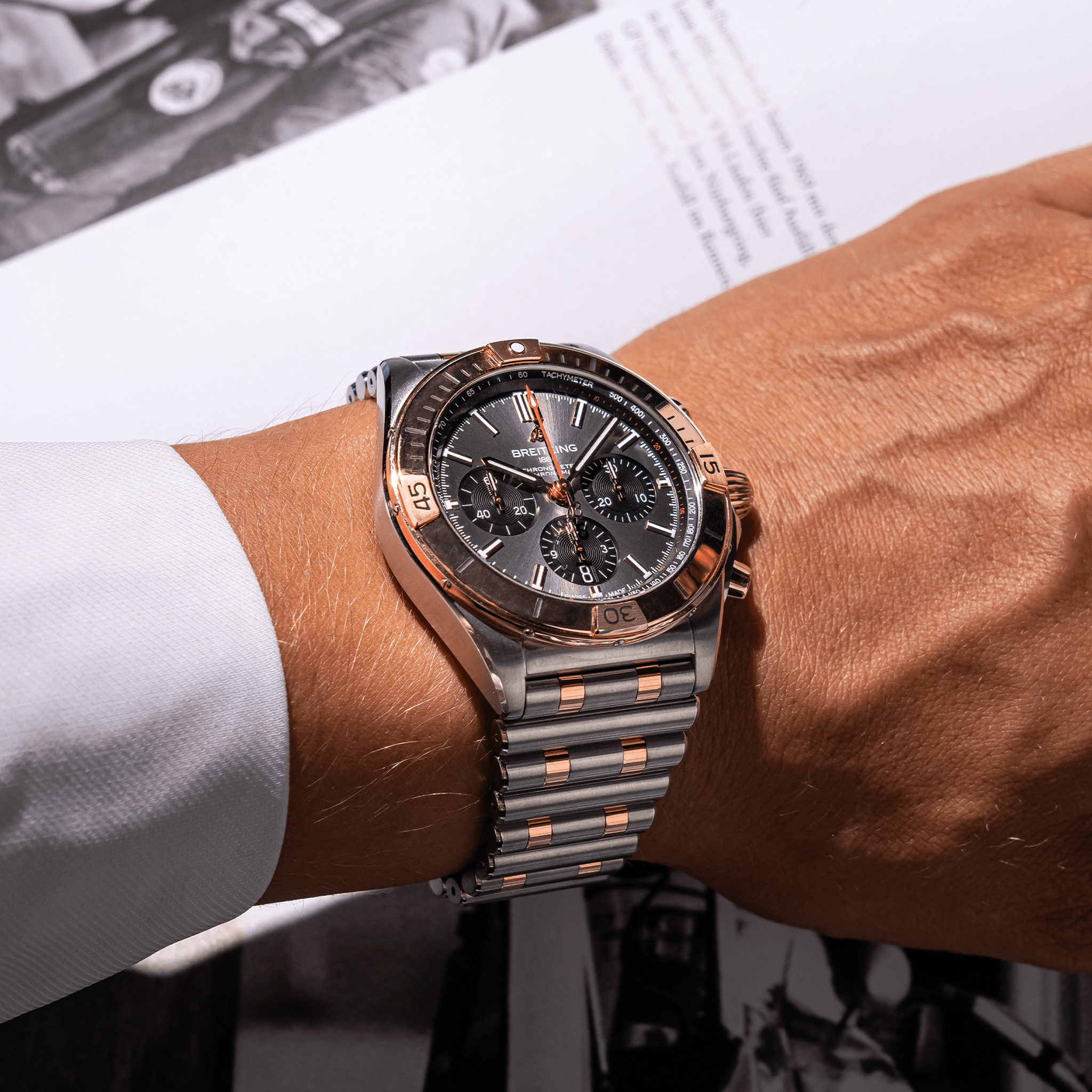 Men's watch / unisex BREITLING, Chronomat B01 / 42mm, SKU: UB0134101B1U1 | watchphilosophy.co.uk
