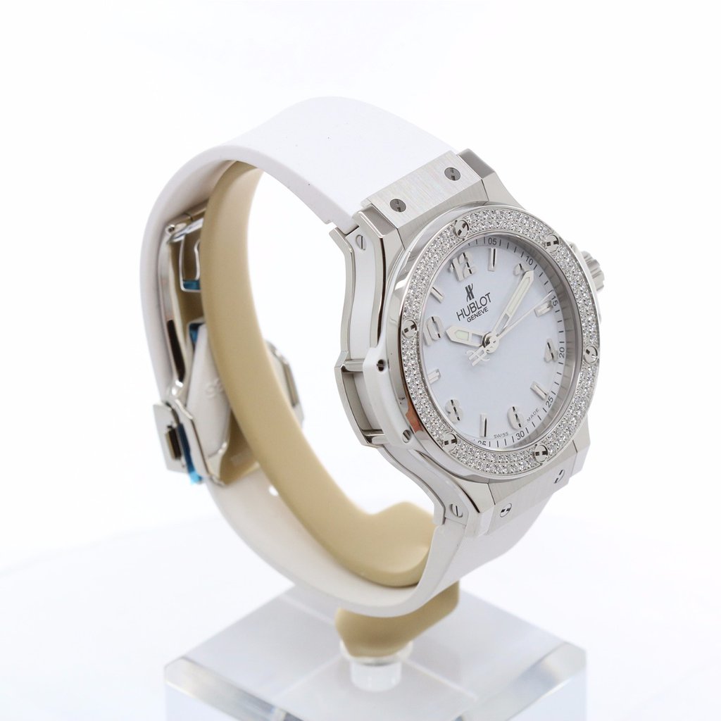Ladies' watch HUBLOT, Big Bang Steel White Diamonds / 38mm, SKU: 361.SE.2010.RW.1104 | watchphilosophy.co.uk