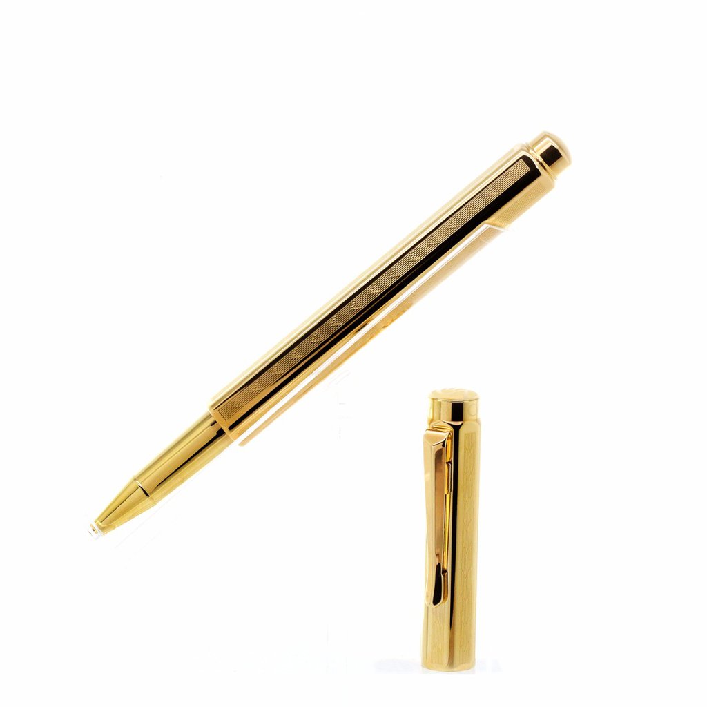 CARAN D’ACHE, Chevron Gilt Rollerball Pen, SKU: 838.208 | watchphilosophy.co.uk