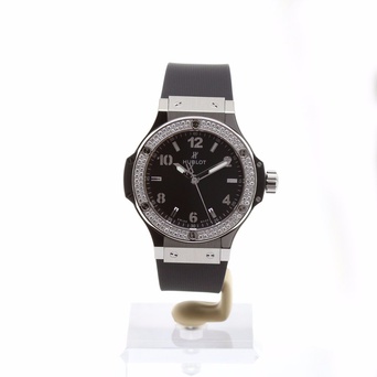 Men's watch / unisex HUBLOT, Big Bang Steel Diamonds / 38mm, SKU: 361.SX.1270.RX.1104 | watchphilosophy.co.uk