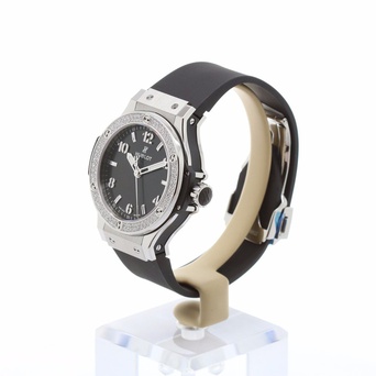 Men's watch / unisex HUBLOT, Big Bang Steel Diamonds / 38mm, SKU: 361.SX.1270.RX.1104 | watchphilosophy.co.uk
